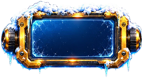 Gold-framed screen badge